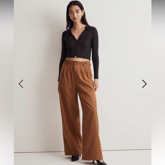 Madewell The Harlow Wide-Leg Pant sz 14 - Picture 2 of 15